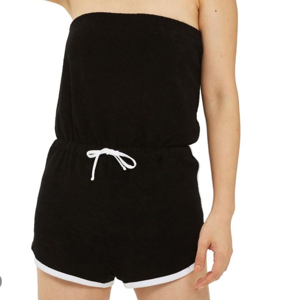 SO Black 2X Terry Romper